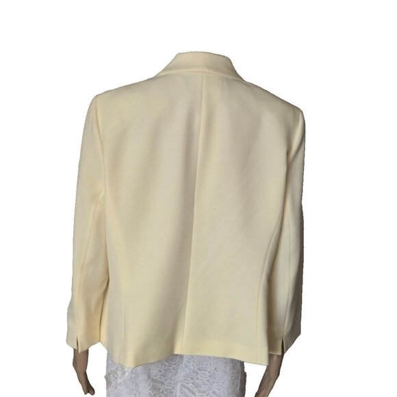 Black Label By Evan-Picone yellow Open Blazer size 12 - Picture 4 of 6